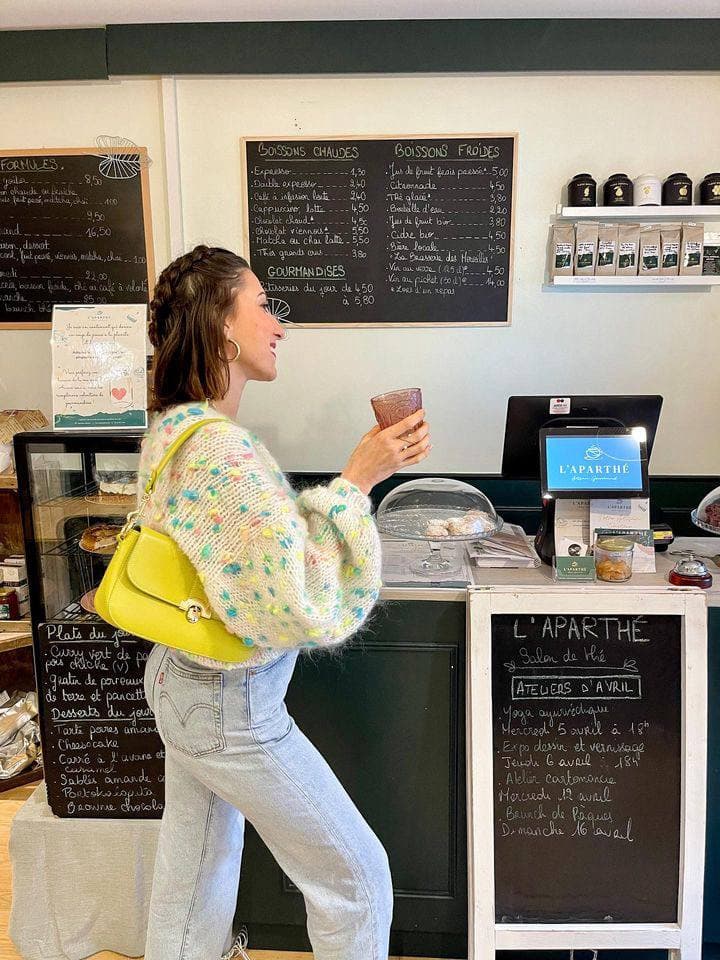 Lollipop White Mohair Cardigan alternate