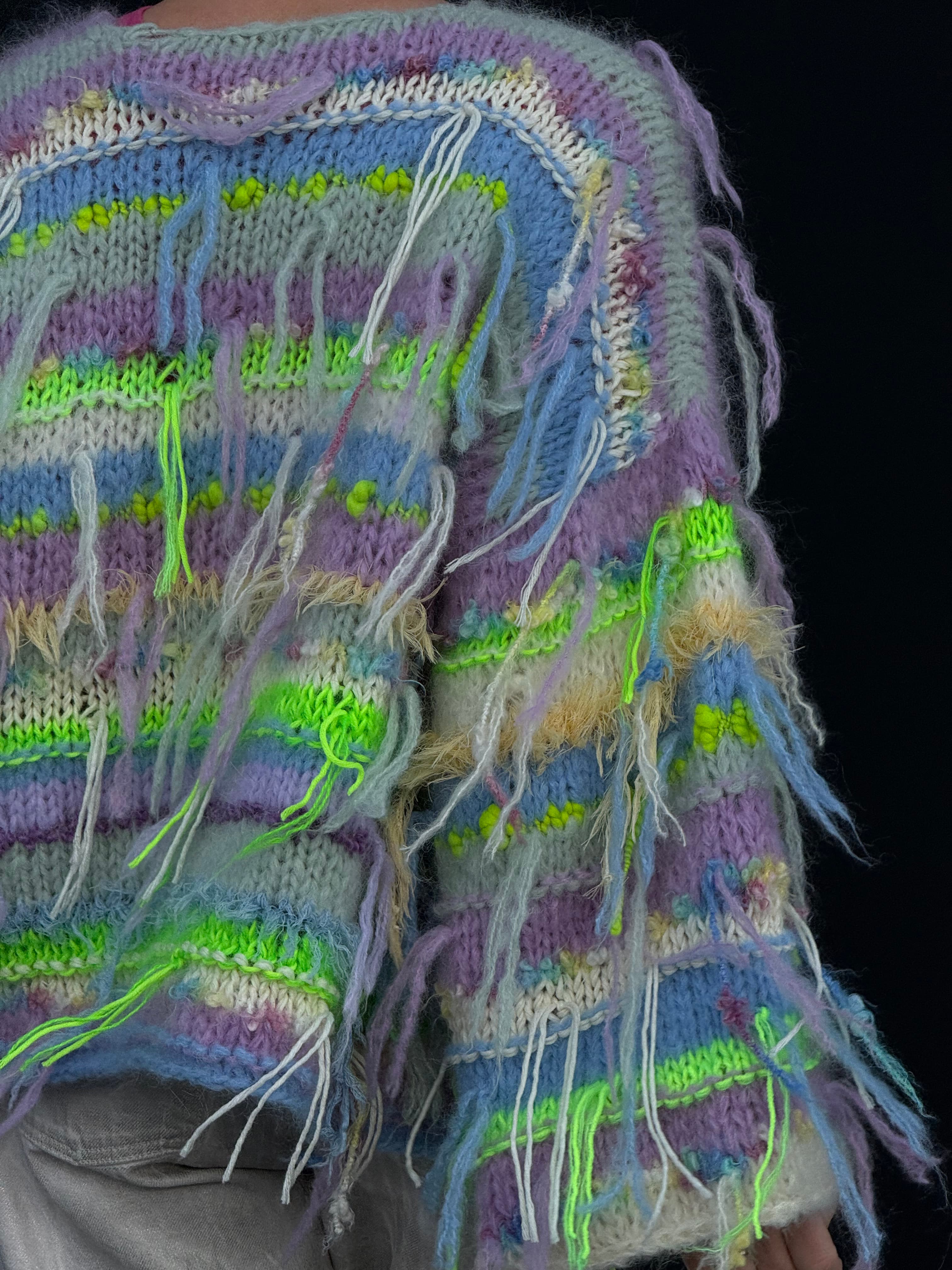 Bohemian Fringe Statement Cardigan thumb 6