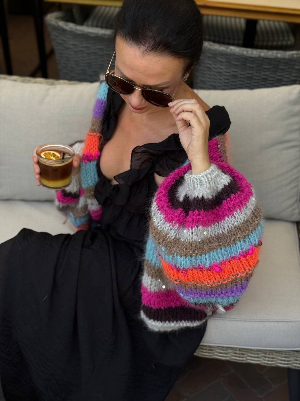 Oversized Alpaca Cardigan thumb 3