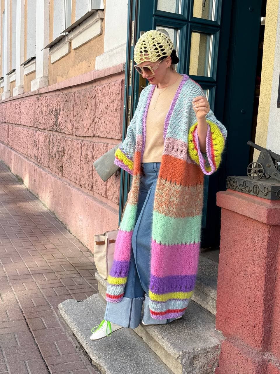 Rainbow Maxi Mohair Cardigan thumb 4