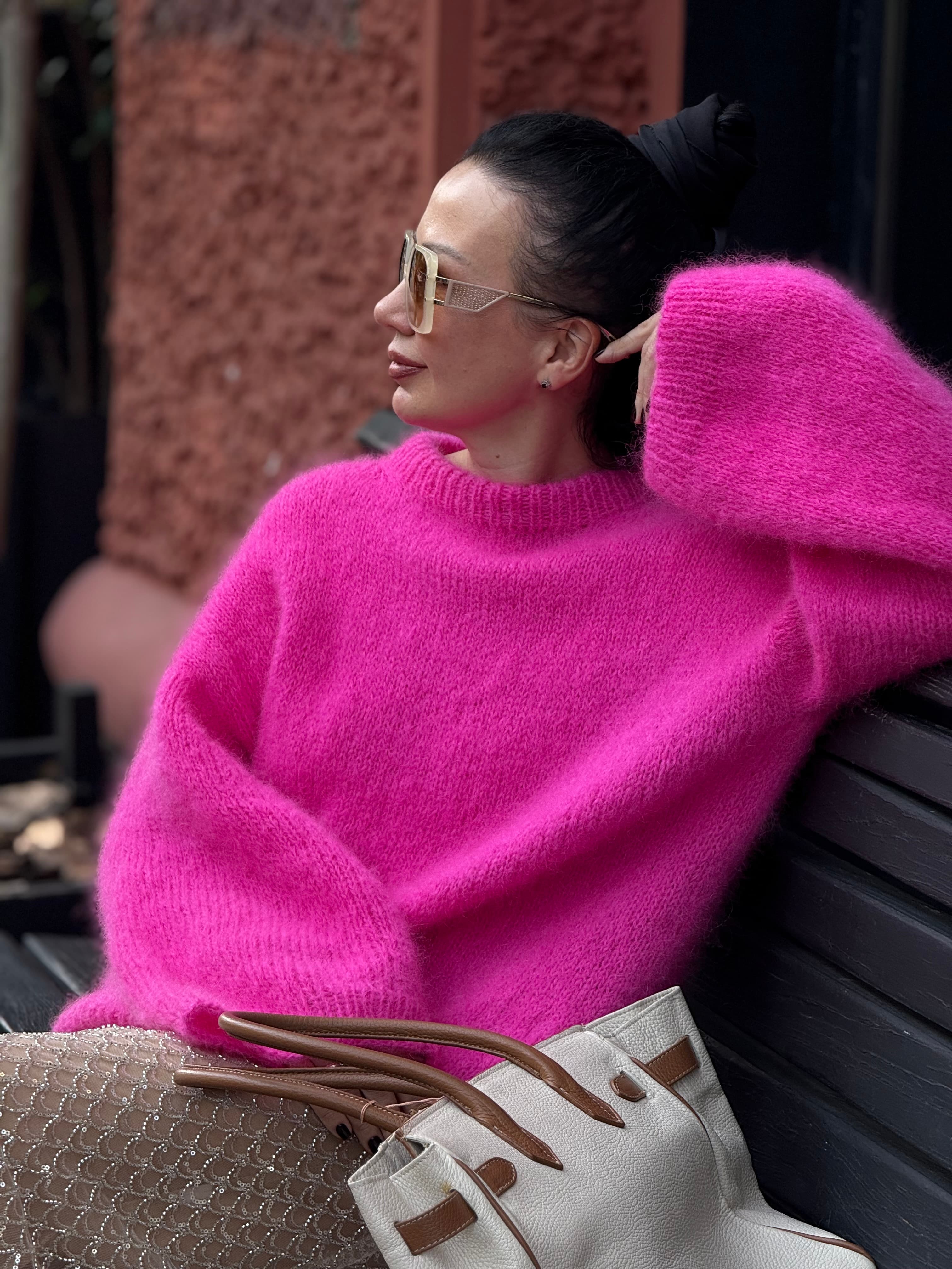 Barbie Pink Cloud Mohair Sweater