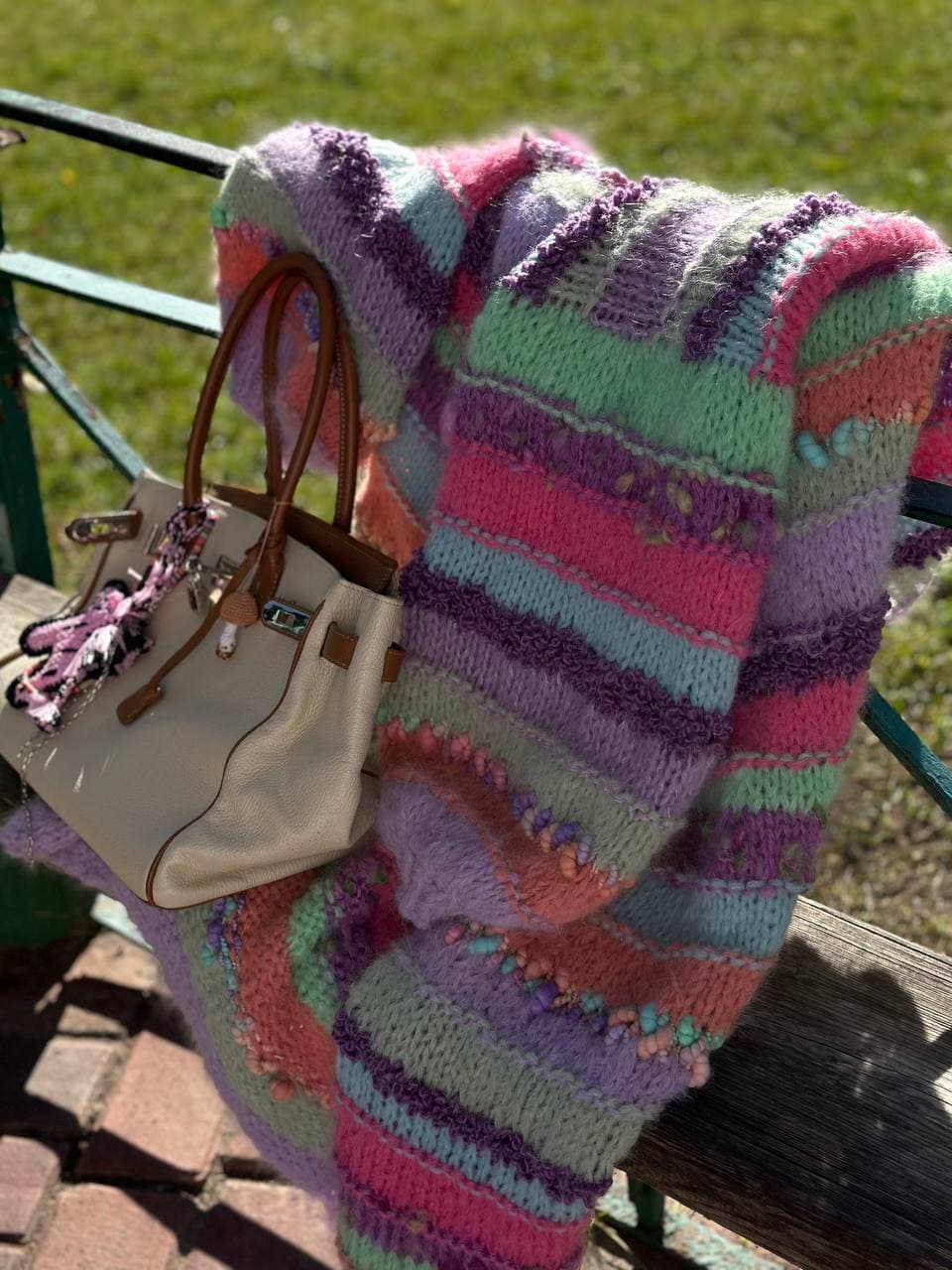 Pastel Maxi Alpaca Cardigan thumb 2