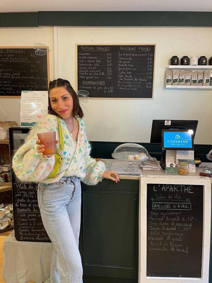 Lollipop White Mohair Cardigan thumb 3