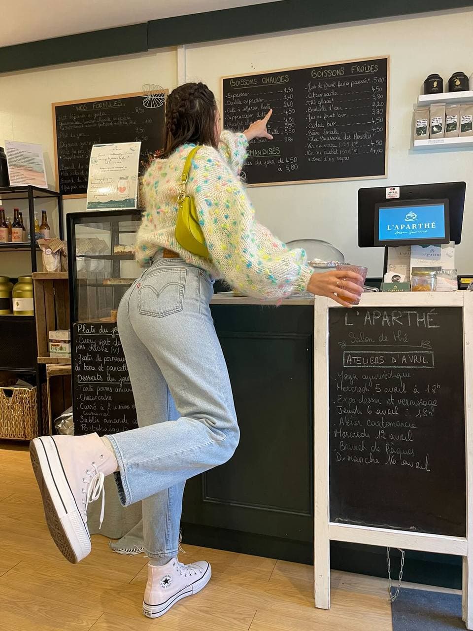 Lollipop White Mohair Cardigan thumb 2