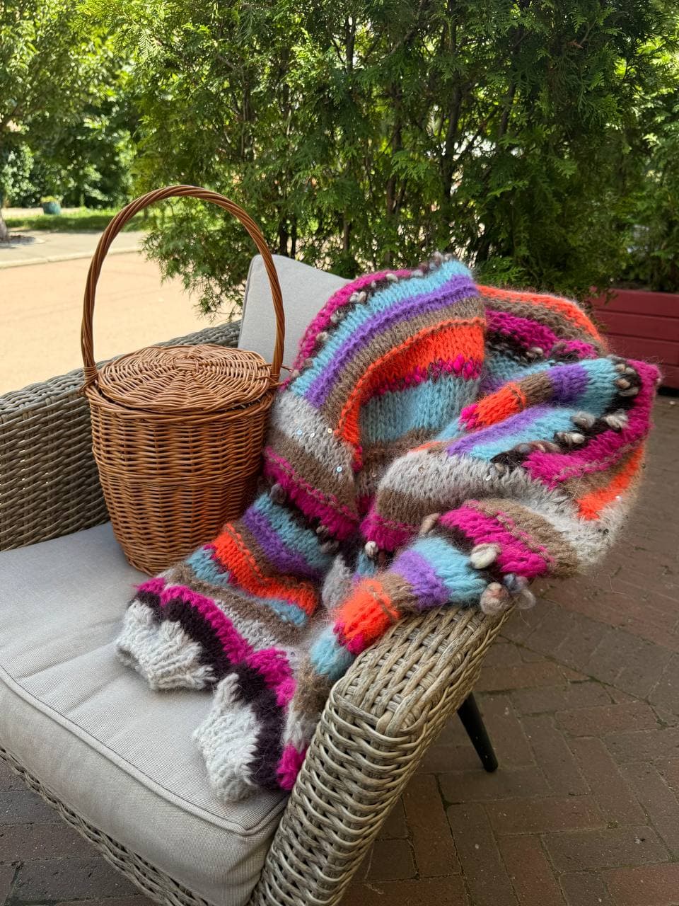 Oversized Alpaca Cardigan thumb 8