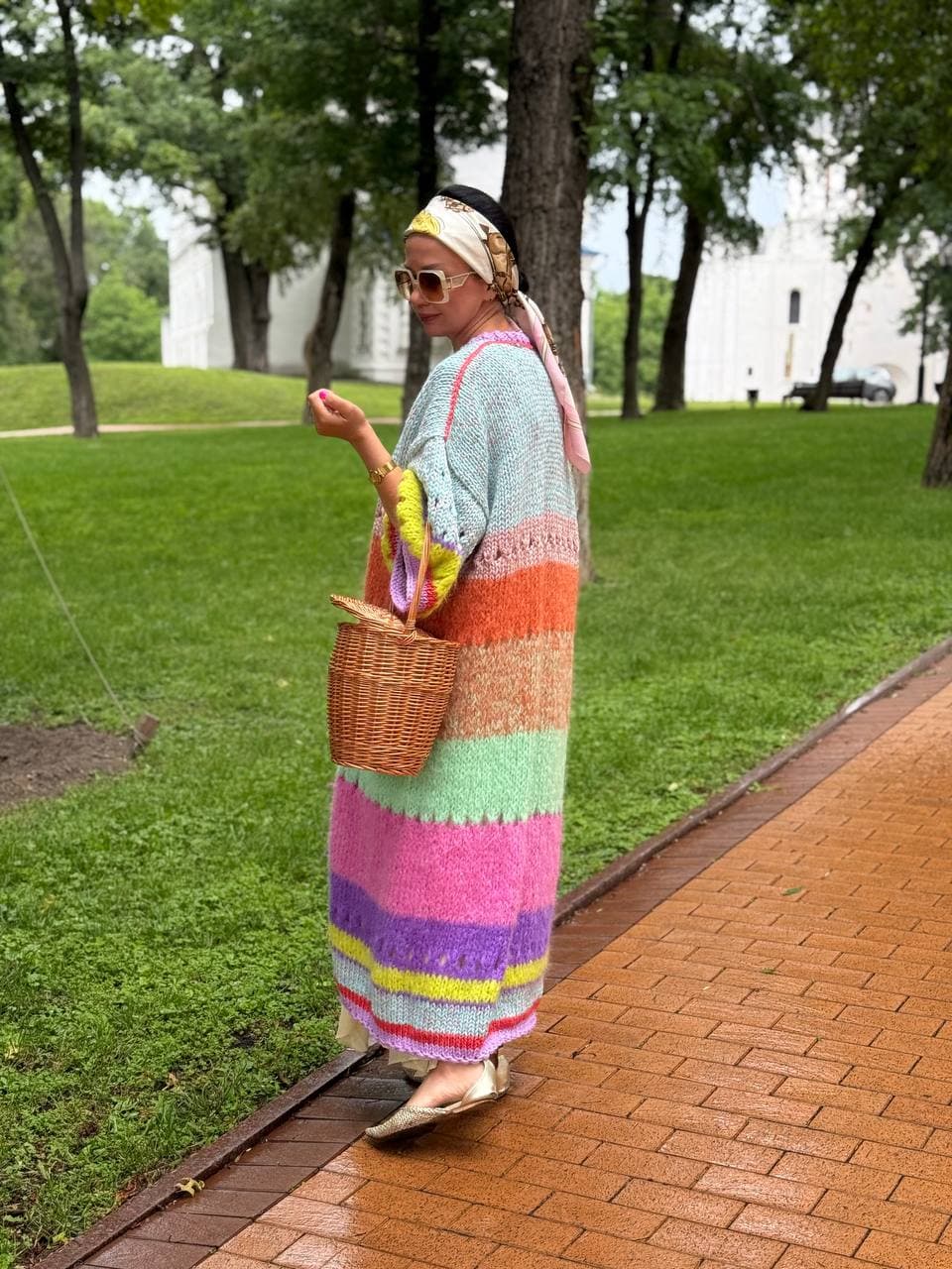 Rainbow Maxi Mohair Cardigan thumb 3