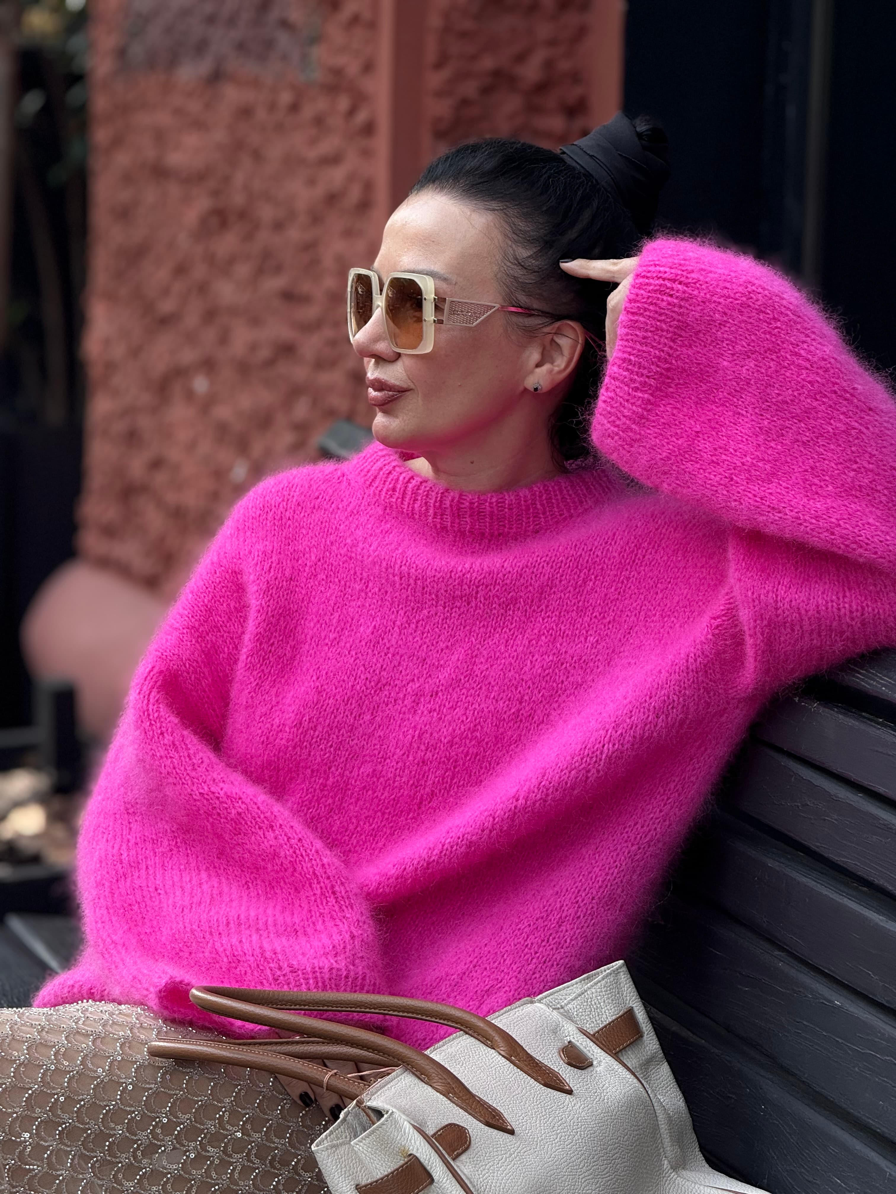 Barbie Pink Cloud Mohair Sweater alternate